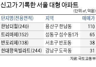 서울 대형 아파트 평균 27억 돌파