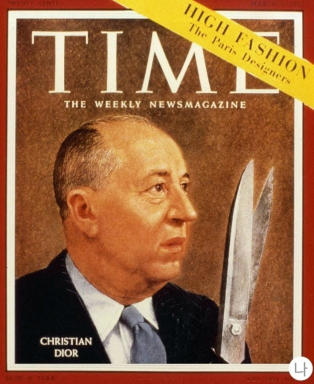 1957년3월 타임지에 등장한 크리스찬 디올.