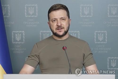 [우크라 침공] 젤렌스키 "러시아 흑해 봉쇄로 식량 위기 가중"