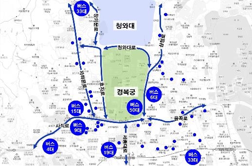 청와대 개방에 서울 도심순환버스 신설…지하철 3·5호선 증차