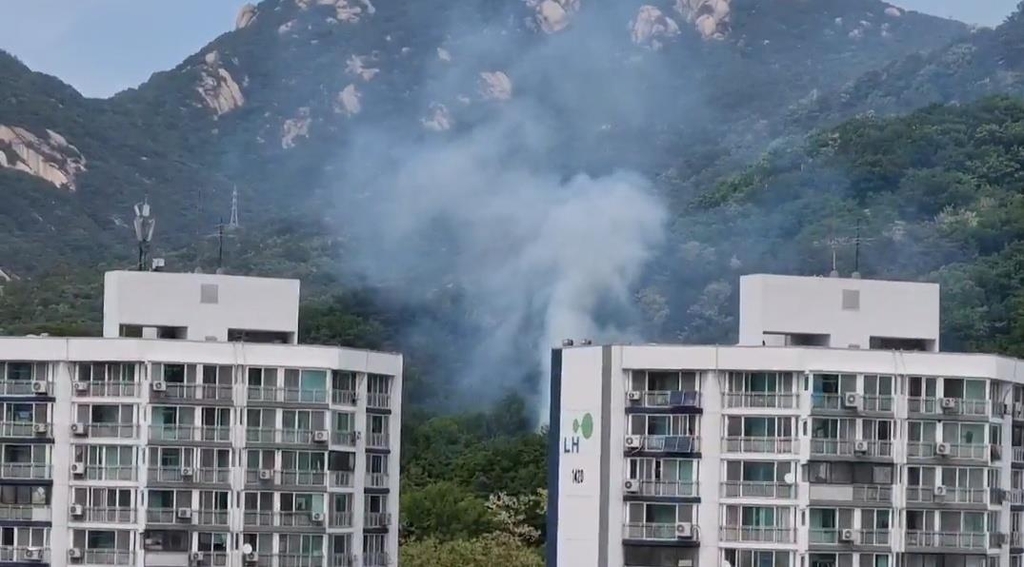 노원구 수락산 화재…산림 0.07㏊ 소실