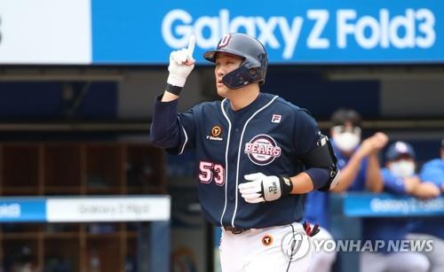 '양석환 결승타' 두산, 꼴찌 NC 1-0으로 제압