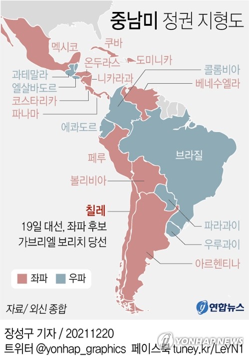 [특파원 시선] 분홍빛 물드는 중남미와 흔들리는 美 리더십