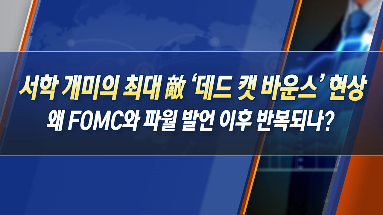 서학 개미의 최대 敵 '데드 캣 바운스' 현상 왜 FOMC와 파월 발언 이후 반복되나? [한상춘의 지금 세계는]