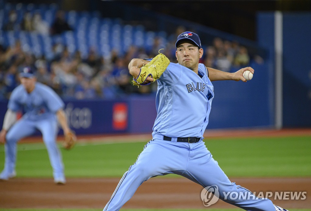 MLB 토론토 기쿠치 6이닝 1실점 쾌투…양키스 12연승 저지