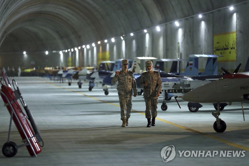 [월드＆포토] 이란 지하 '비밀 드론 기지' 공개