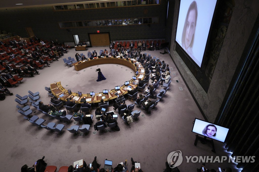 유엔 안보리, '우크라 사태 평화적 해결' 지지 성명 채택(종합)