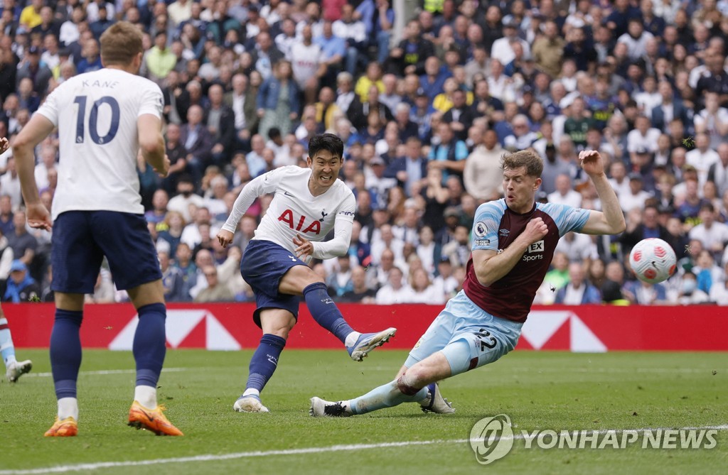 토트넘, 번리 1-0 꺾고 4위로…손흥민 22호 골은 '최종전으로'