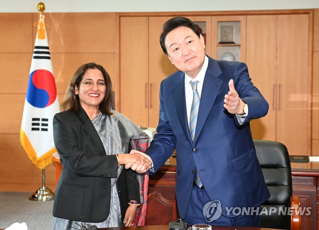 尹당선인, 인도대사에 "쿼드 워킹그룹과 협력 적극 지지해달라"