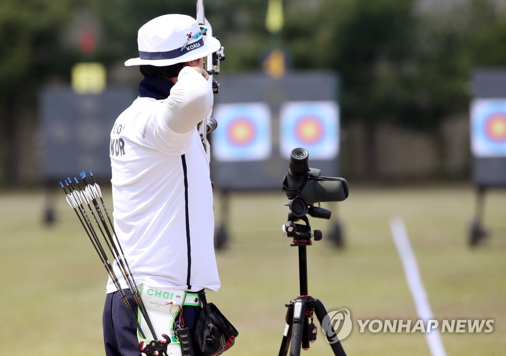 한국양궁, 현대월드컵 남자 컴파운드 단체 동…대회 첫 메달