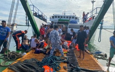 필리핀 레알항 부근 해역서 여객선 화재…7명 사망·7명 실종