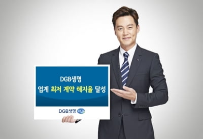 DGB생명 "지난해 보험 해약률 5.19%…업계 최저"