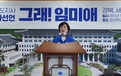 임미애 경북지사 후보 "도정 완전히 새롭게 바꾸겠다"