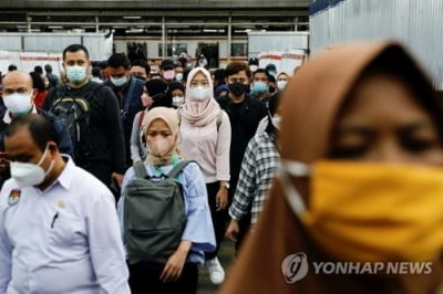 인도네시아, 실외 마스크 의무도 해제…"폭증 없다"