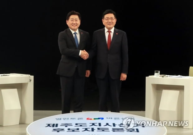 허향진·오영훈 제주지사 후보 제2공항 건설 놓고 공방