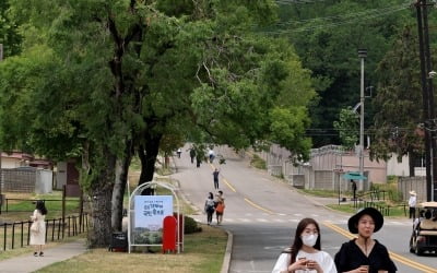 [포토] 대통령 집무실 인근의 '용산공원 부지' 시범개방