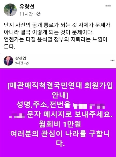 '김건희 팬카페 회장이라더니…' 강신업 변호사, SNS에 욕설 도배