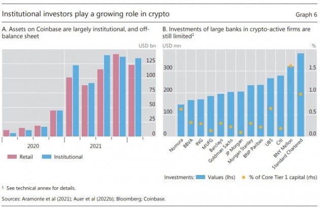 암호화폐 시장에서 영향력 커지는 기관투자자. /BIS 연례 경제보고서 중 발췌
