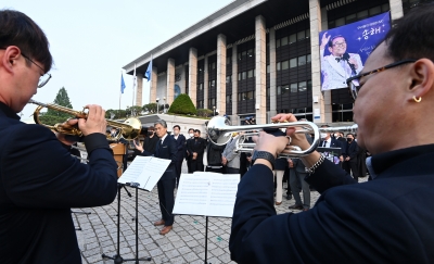 [포토] 故 송해에게 보내는 마지막 멜로디