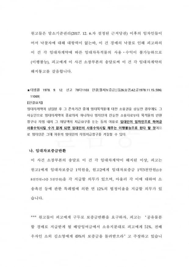 [힘이 되는 부동산 법률] 이행의무 지체, 자칫 막대한 소송비용부담으로 