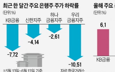 '금리인상 수혜주' 라더니…은행주의 배신?