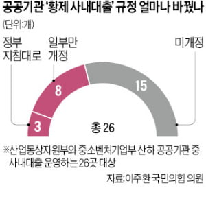 정부 말발도 안 먹히는 공공기관 '황제 사내대출'