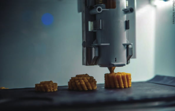세계 3D 푸드 프린팅 기술이 가장 활발하게 활용되는 분야는 사탕, 초콜릿, 케이크 등 과자류와 피자, 파스타 등 반죽류다.