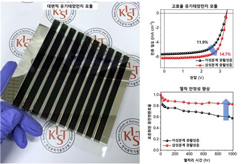 KIST "유기태양전지 성능저하 해결할 고분자 첨가물 개발"