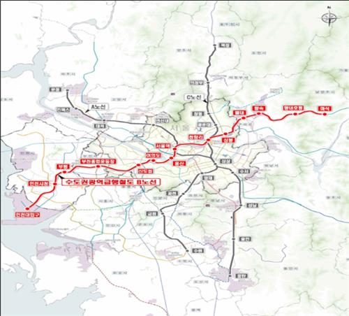 GTX-B 노선 민간투자사업으로 추진…국방광대역통합망 구축