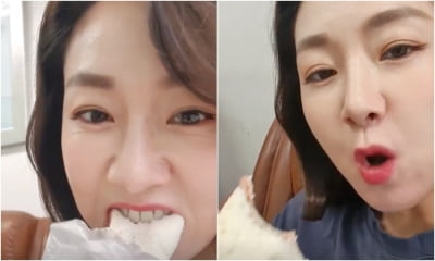 '박준형♥' 김지혜, 강남 90평 아파트 살아도 입맛은 소박…'잼토스트 먹방' [TEN★]