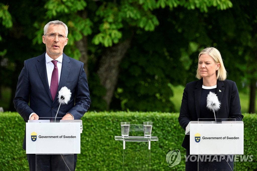 나토 사무총장 "스웨덴, 터키 우려 해결 위한 준비됐다"