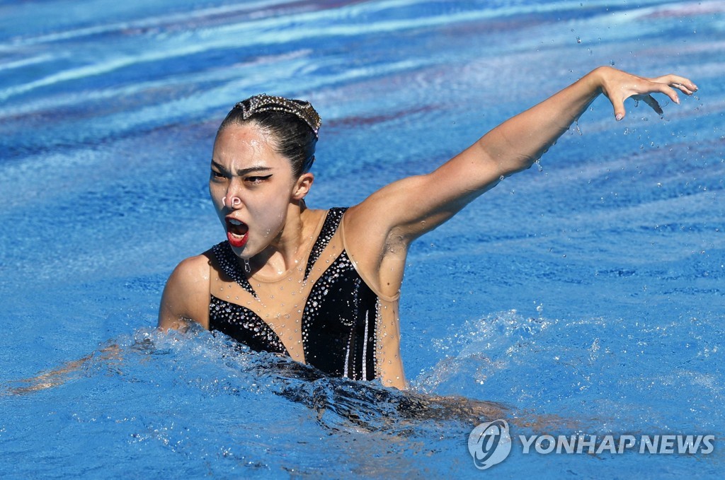 아티스틱수영 이리영, 솔로 테크니컬 12위…일본 이누이 금메달