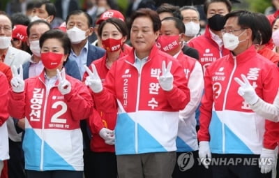 경남 기초단체장 선거 민주당 참패…국힘 18곳 중 14곳 승리