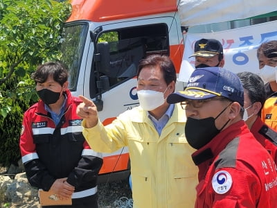 박완수 경남지사 당선인 첫 행보는 밀양 산불 현장방문