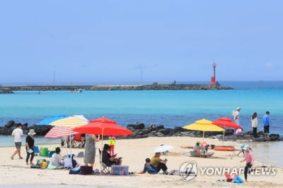 초여름 같은 주말…전국 해수욕장·등산로 '북적'