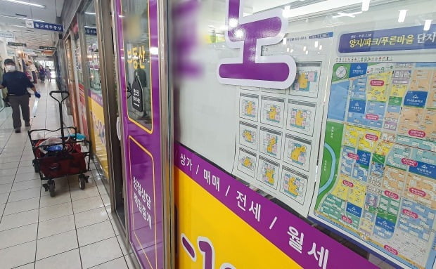 경기도 성남시 분당구의 공인중개사무소 모습. 사진=뉴스1