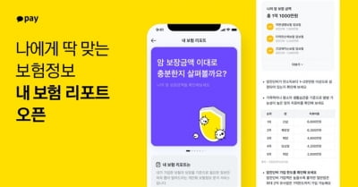 "내 또래 보험은?"…카카오페이, '내 보험 리포트' 서비스 시작