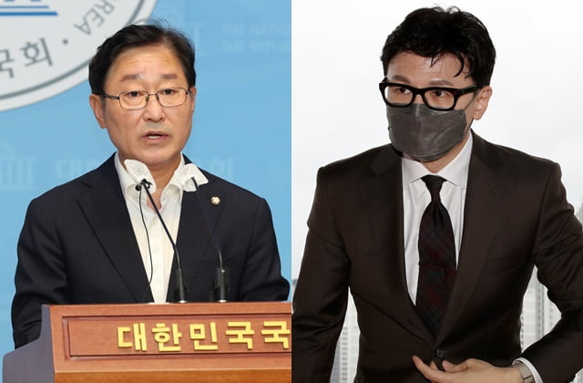 박범계 더불어민주당 의원(왼쪽), 한동훈 법무부 장관 / 사진=뉴스1