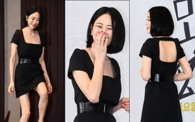 애둘맘 김효진…군살 1도 없는 종잇장 몸매 과시