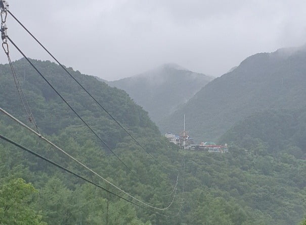 대둔산 집라인 사고 현장 [사진=금산소방서]