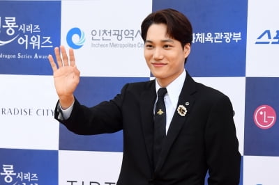 [포토] 엑소 카이, '귀여운 미소' (청룡시리즈어워즈)