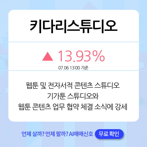 오후장 급등주 PICK 5 - 알비더블유, 현대약품, YG PLUS...