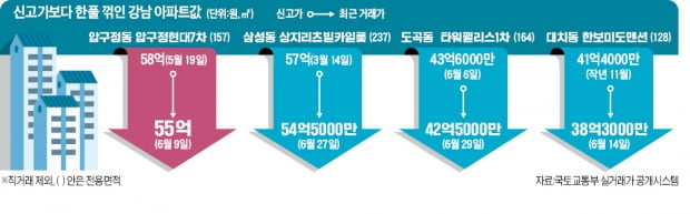 압구정현대 3억, 타워팰리스 1억 '뚝'…"똘똘한 한채도 매수세 실종"