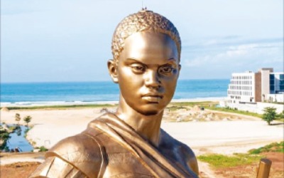 [포토] 北, 아프리카 베냉에 동상 건립…"안보리 대북 결의 위반"