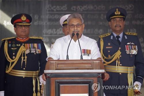 반정부 시위에 몰린 스리랑카 라자팍사 대통령, 전격 사임 선언(종합)