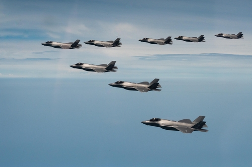 한미 최초 F-35A 연합비행훈련…北핵실험 준비에 강력 경고(종합)