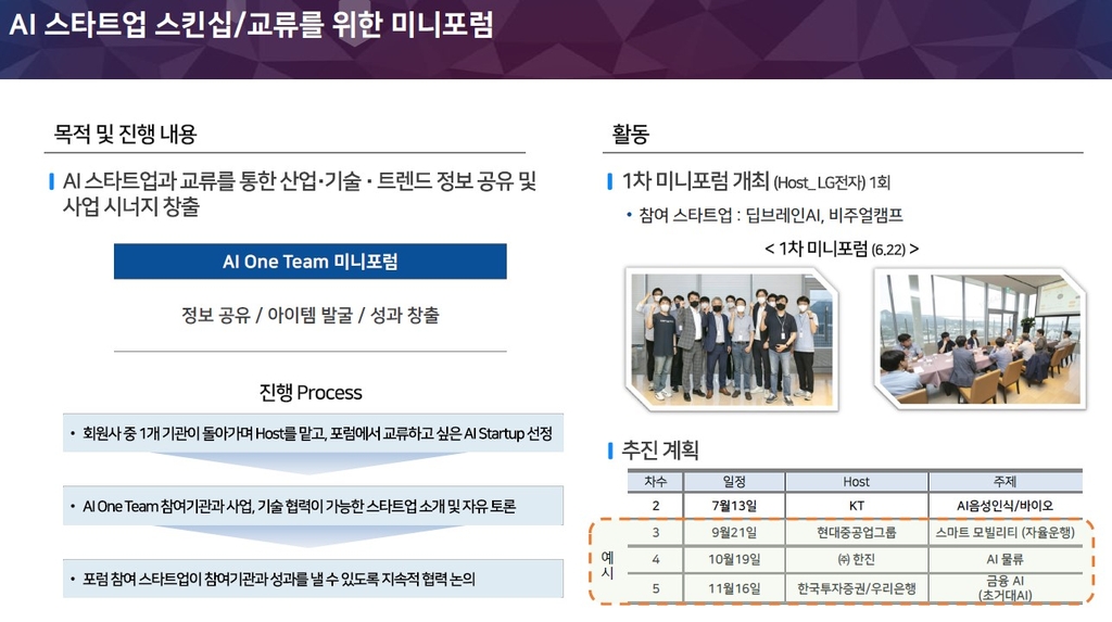 "AI 원팀, 기업이 스타트업과 쉽게 만나는 자리 만들 것"