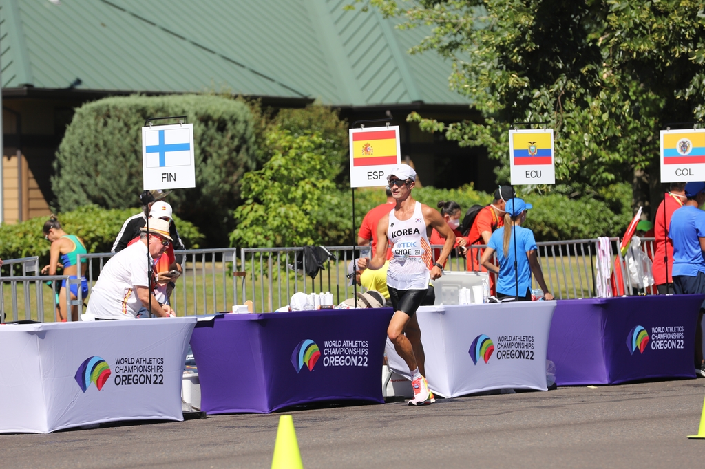 [세계육상]    ２０ｋｍアラートのチェ・ビョングァンが１時間２８分５６秒で３４位…山西利和２連勝（総合）