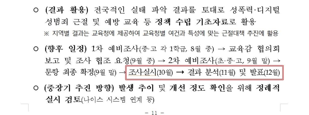 학생 360만명 성폭력 실태 조사한다더니…0.4% 응답 '용두사미'