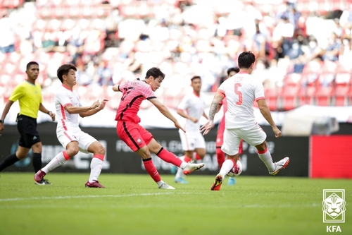 '막내 강성진 2골' 벤투호, 홍콩에 3-0 완승…동아시안컵 2연승(종합)